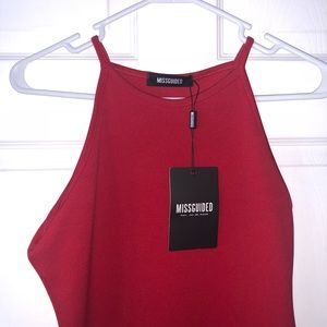Red MissGuided dress sz 8 never worn